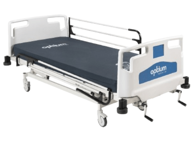 Manual Patient Care Bed, 2 Cranks